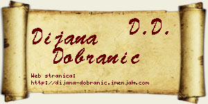 Dijana Dobranić vizit kartica